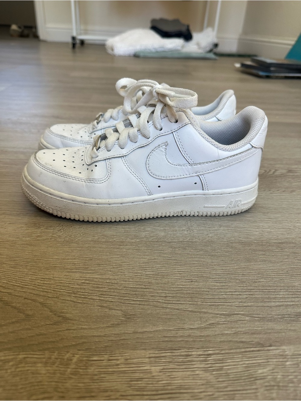 Nike White Low-Top Leather Sneakers